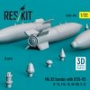 RESKIT RS32-0495 Mk.83 bombs with BSU-85 (4 pcs) (3D printed) 1/32